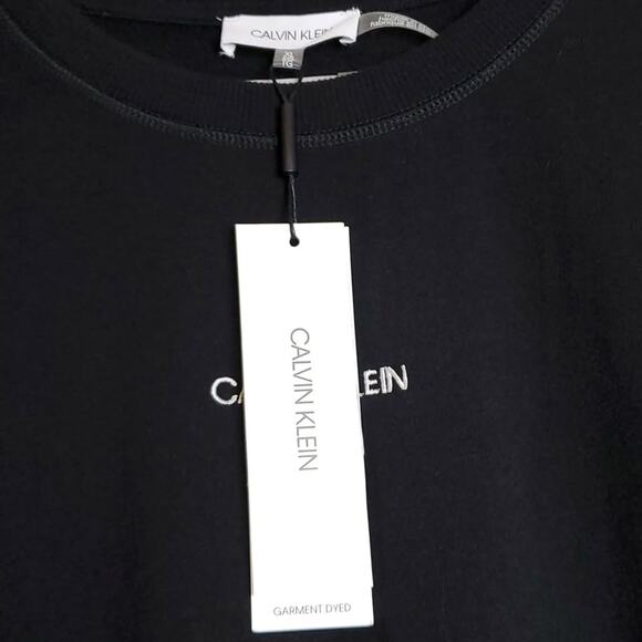 Calvin Klein Long-Sleeve French Terry Top Size XL NWT - Picture 5 of 6